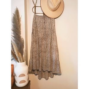 Aerie Leopard Print Maxi Skirt. Size: xl